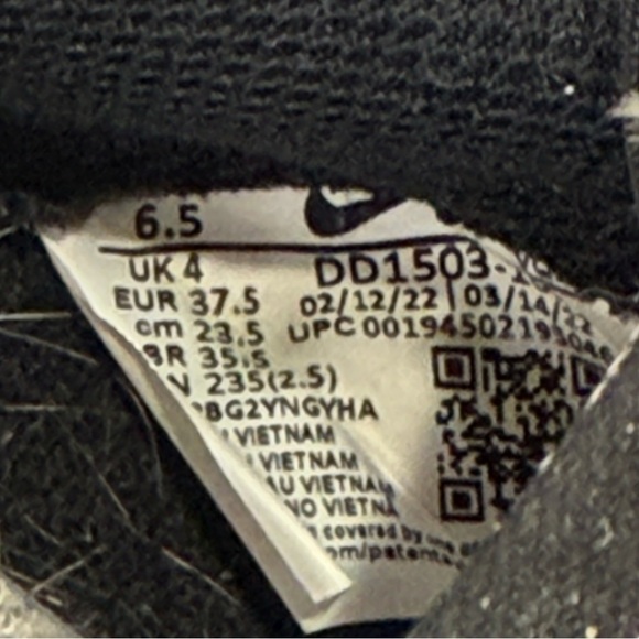 Nike Dunks Low Retro Sneakers Pandas Black White Size 6W Leather Colorblock - Picture 12 of 15